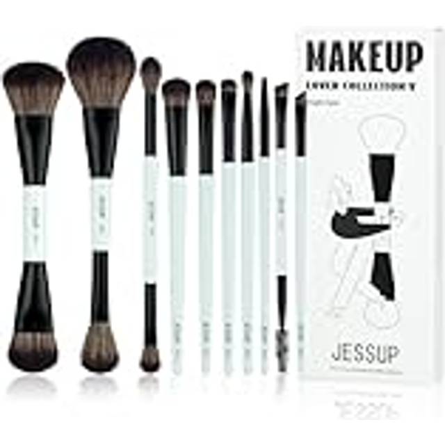 Jessup 14-in-10 Duo-End Brushes set bright blue