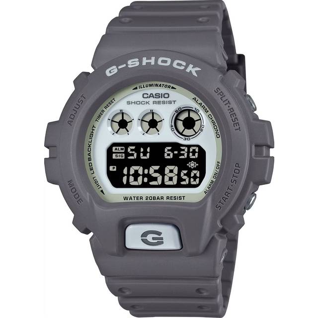 Casio G-Shock Digital Dial Grey Resin Strap Watch