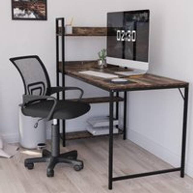 Vida Designs Airdrie Adjustable 360 Swivel UKFR Fabric Ergonomic Chair - Black - One Size
