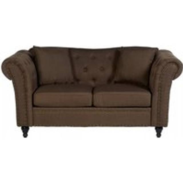Orsina Versatile 2 Seat Natural Chesterfield Sofa, Durable Small Two Seater Sofa, Ecofrienfdly Legs Sofa For Bedroom - One Size