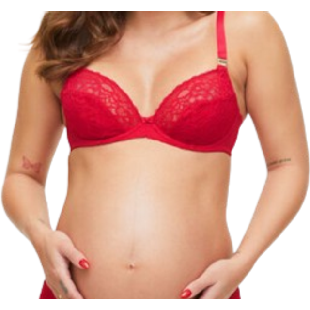 Ann Summers Sexy Lace Maternity & Nursing Bra, Red 42G - red
