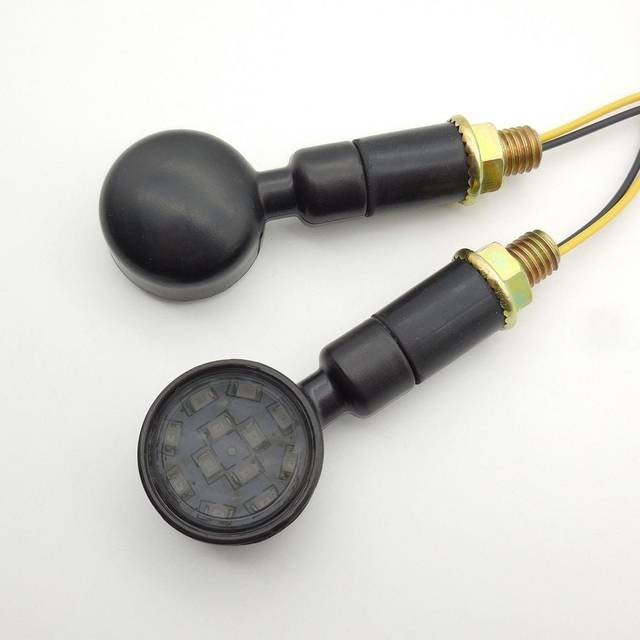 LED Lauflicht Blinker passend für Honda Shadow VT 750 / 600 / 125 C mit E-Prüfzeichen Lumitecs RV299 2 Stück getönt sw