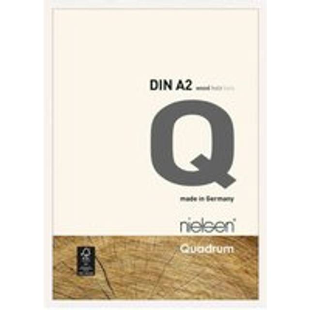 nielsen Quadrum Wooden Picture Frame With Glass Front - White (59.4cm H x 42cm W x 2.5cm D)