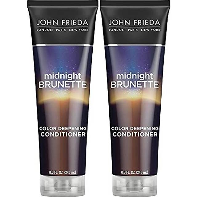 John Frieda Brilliant Brunette Conditioner  Visibly Deeper Color with Evening Primrose Oil  Infused with Cocoa  8.3 Ounce (Pack of 2)