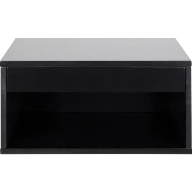 Cholet Square Bedside Table With 1 Drawer In Black