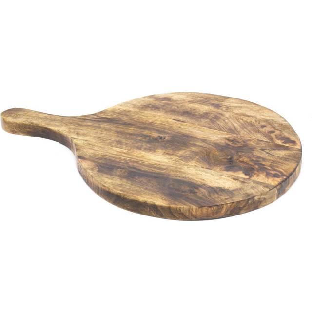 Rustic Acacia Wood Round Chopping Board | Wooden Cutting Board Serving Platter | Food Presentation Pizza Board