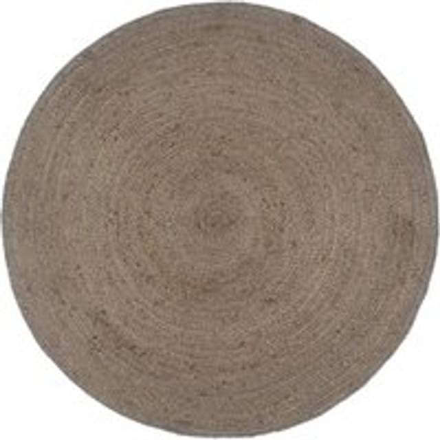 Handmade Rug Jute Round 210 cm Grey - 100cm diameter