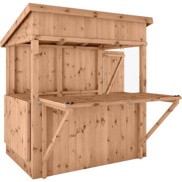 Mercia 6 x 4ft Pressure Treated Garden Bar Shutters - Mercia Garden - Brown - 4 x 6ft