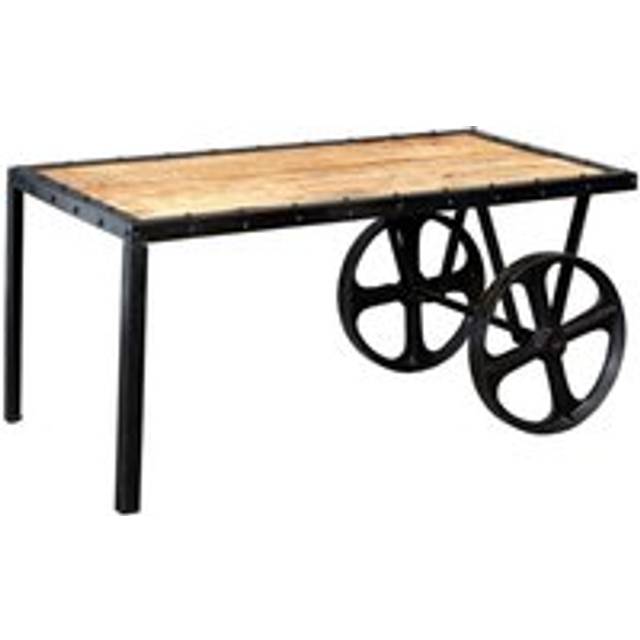 Franciscan Upcycled Industrial Vintage Mintis Cart Coffee Table - Brown - One Size