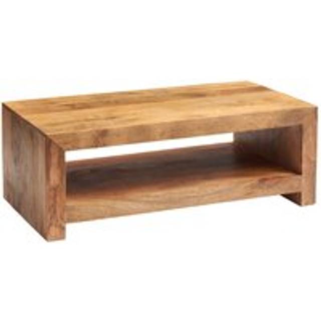 Duvid Light Mango Large Contemporary Coffee Table - Brown - One Size