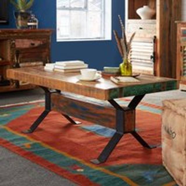Ted Reclaimed Boat Coffee Table - Brown - One Size