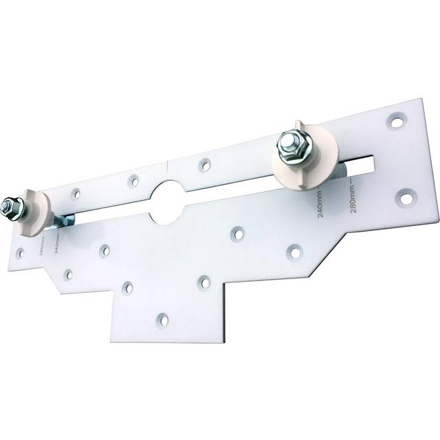 Wash Basin Fixing Kit Wall Mounted | Mounting Kit for Washbasins with Slim Plate and Screws | Bathroom Sink Fitting | Wall Hung Basin | Bathroom