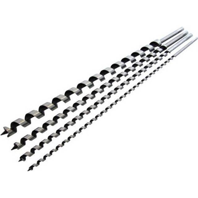 4pc (600mm) Auger Bit Set - Long Wood Extra 600mm 8 12 16 24mm Drill Bits Hex -  long wood auger 4pc extra 600mm set 8 12 16 24mm drill bit bits hex