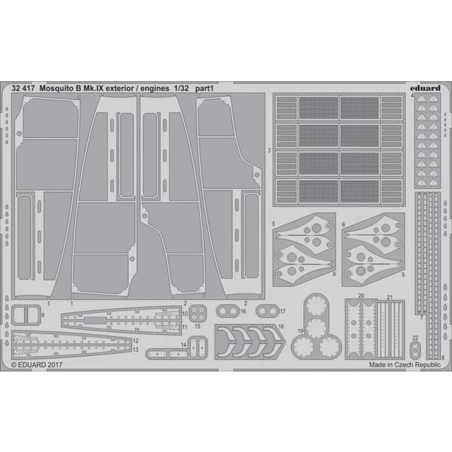 EDP32417 - Eduard Photoetch 1:32 - Mosquito B Mk.IX Exterior