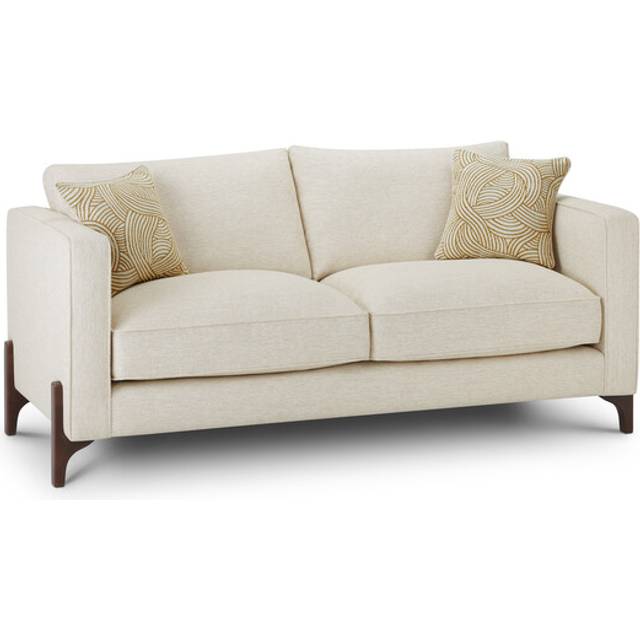 Dark Feet & Linen Fabric Sofas - 3 Seater Sofa - Jude Range - Oak Furnitureland