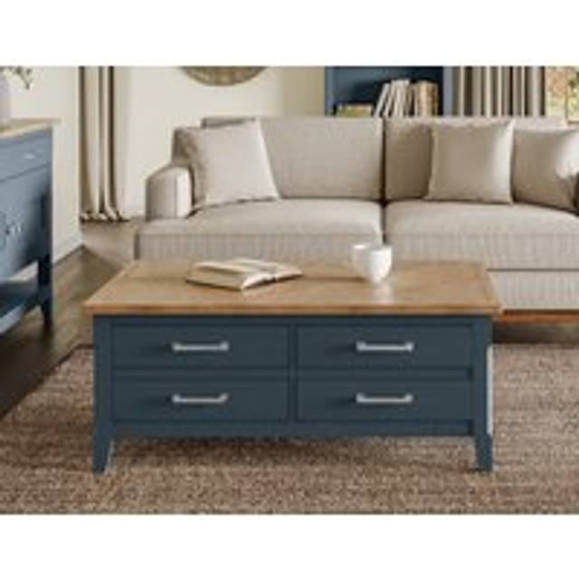 Signature Blue 4 Drawer Trunk Coffee Table