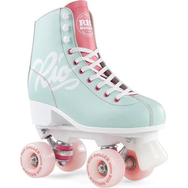 Rio Roller Side by side Rullskridskoåkning Script Teal/Coral - Blå (43)