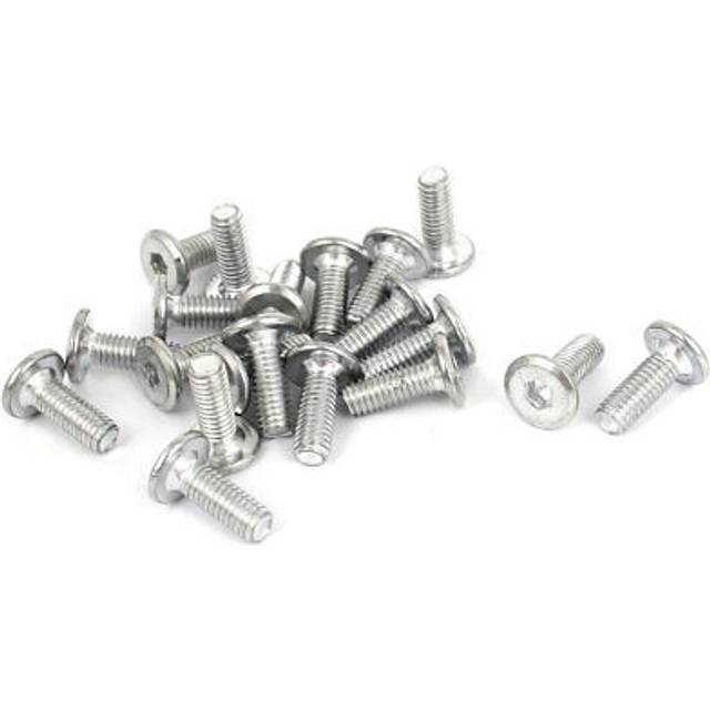 20 Pcs Countersunk Flat Head Cap Hexagon Socket Bolt Screws M6 x 15mm