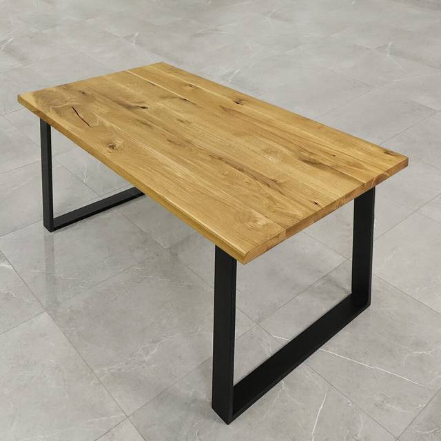 Isaias Solid Oak Dining Table - Natural (H75cm x L140cm x W80cm)