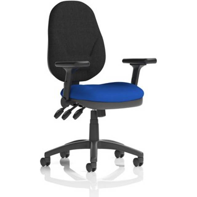 Eclipse Plus XL Operator Chair Stevia Blue Adjustable Folding Arms