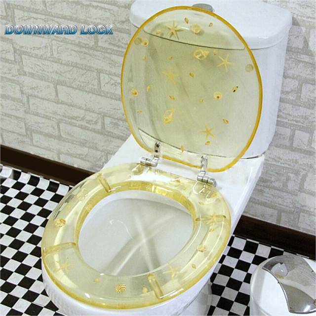 Little Shell Resin No Slow Descent Toilet Seat