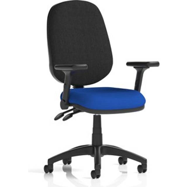Eclipse Plus II Operator Chair Stevia Blue Adjustable Folding Arms