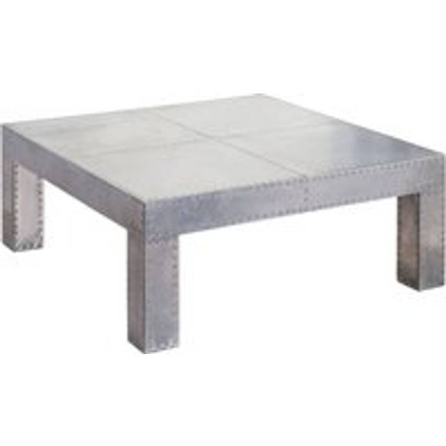 Aviator Handmade Large Square Aluminium Coffee Table - With Metal