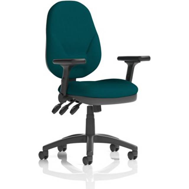 Eclipse Plus XL Operator Chair Maringa Teal Adjustable Folding Arms