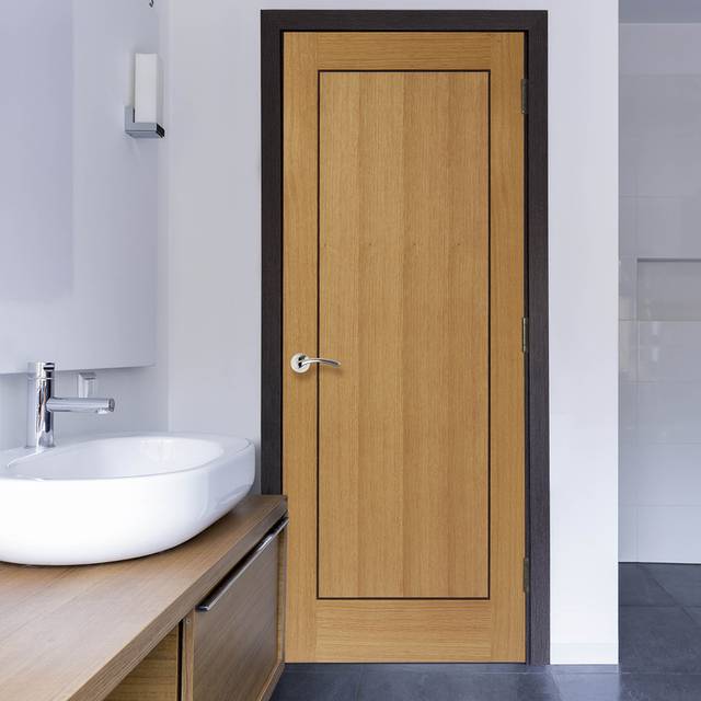 JB Kind Clementine Oak - Prefinished Internal Door (Size: 1981 x 533mm, Thickness: 35mm, Fire Door: No)