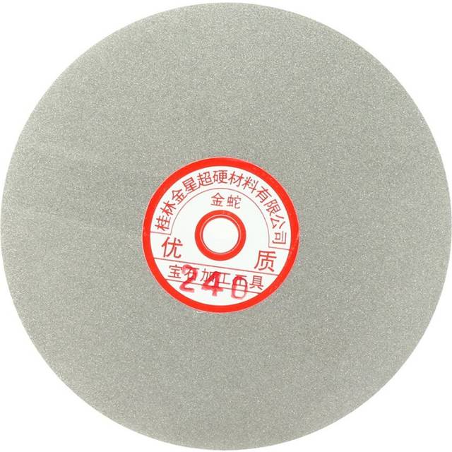 sourcingmap 6-inch Grit 240 Diamond Coated Flat Lap Wheel Grinding Sanding Polishing Disc