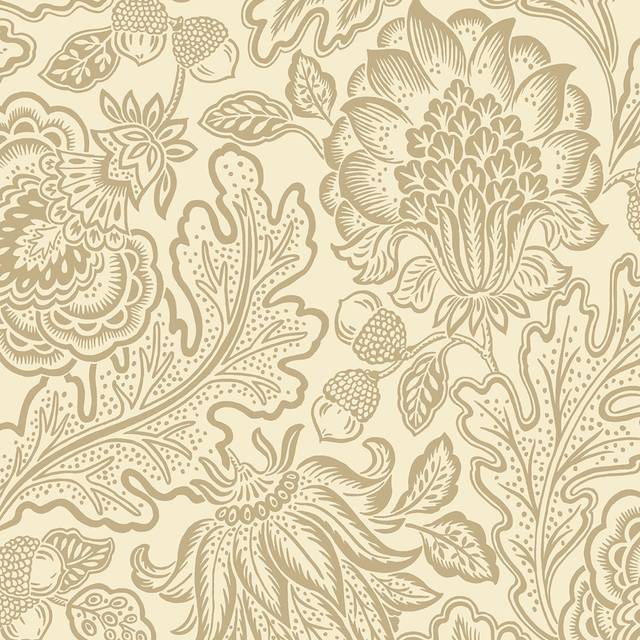 Belgravia Decor Fernhurst Floral Trail Beige Wallpaper - Brown - 1000 x 53 x 0.2cm
