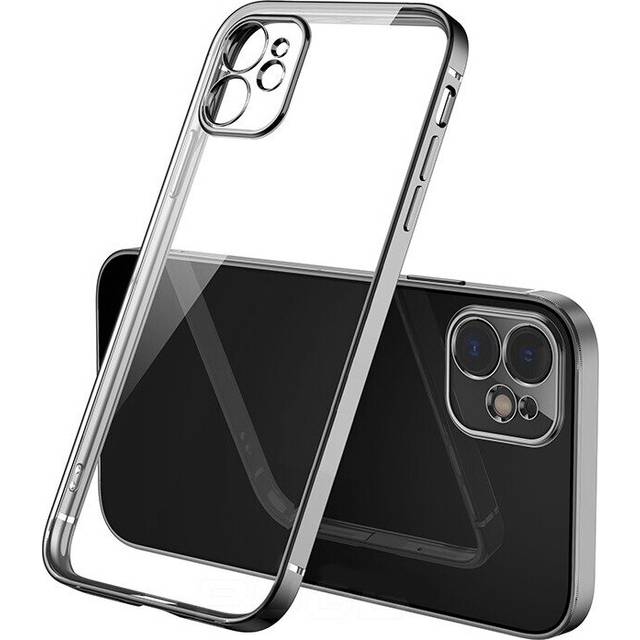For iPhone 12 Pro Max - Bulk Pack of 10 X Clear Silicone Case With Black Edge