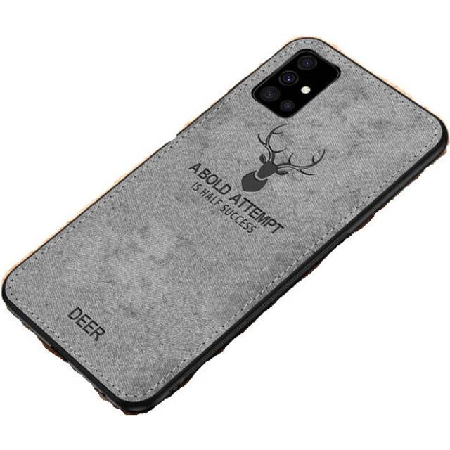 2 Pcs Deer Classic Canvas Cloth Shockproof Protective Case for Samsung Galaxy A71 2019