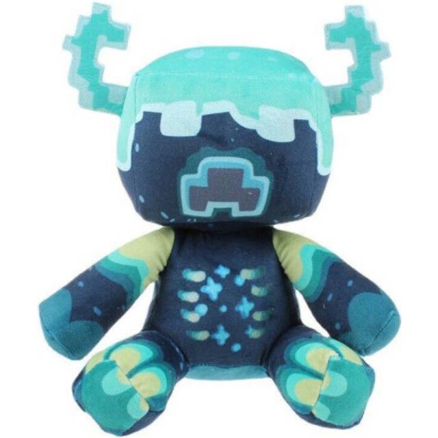 25cm Minecraft Warden Plush Stuffed Animal Soft  Pixel Doll Children Gift Toy