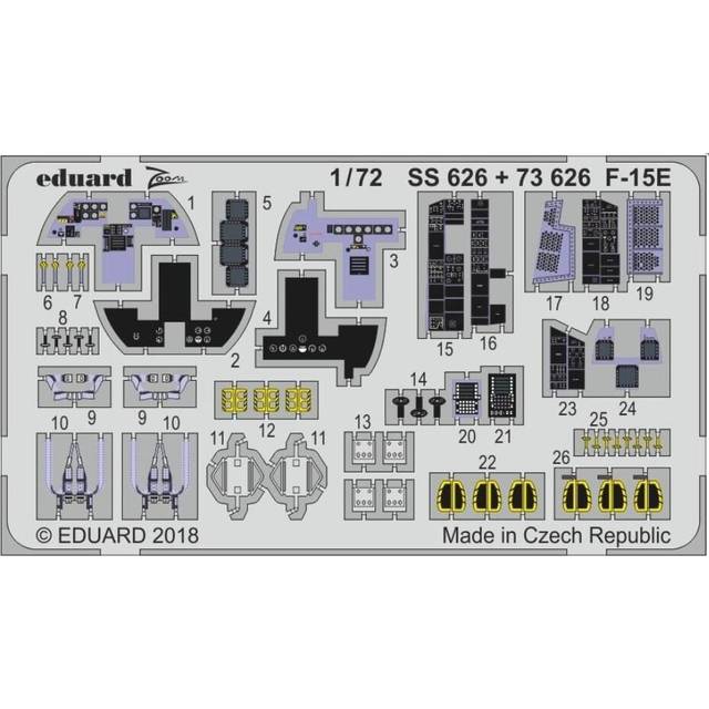 EDP73626 - Eduard Photoetch 1:72 - F-15E Strike Eagle (Academy)