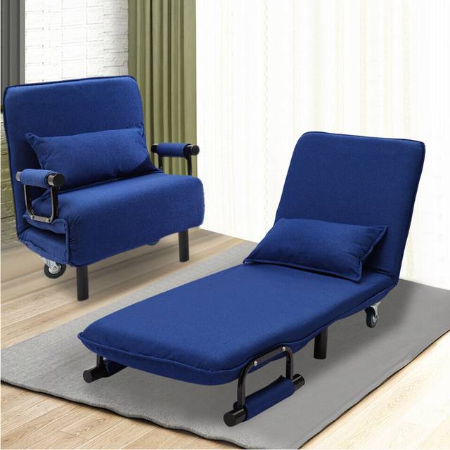 Folding Single Bed Sleeper Sofa Recliner Futon Chair Z Bed Chaise Guest Sofabed