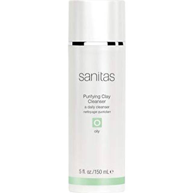 Sanitas Skincare Purifying Clay Cleanser  Detoxifying  Pore Perfecting Cleanser  Volcanic Clay  Tea Tree  Cleanser for Oily Skin  5 Ounces