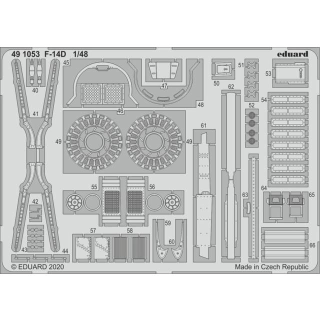 EDP491053 - Eduard Photoetch 1:48 - F-14D