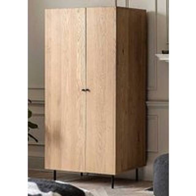 Chic Living Ashdown 2 Door Wardrobe - Black