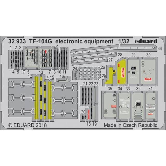 EDP32933 - Eduard PhotoEtch 1:32 - TF-104G Electronic Bays