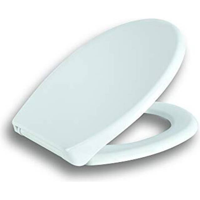 Toilet Seat, O Shape Soft Close Toilet Seat,Universal Heavy Duty Strong and Robust with Dual Fixing  Easy Clean and Removable Lid,Antibacterial