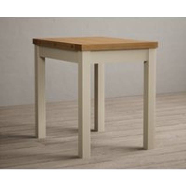 Extending Hadleigh Oak and Cream Painted Dining Table