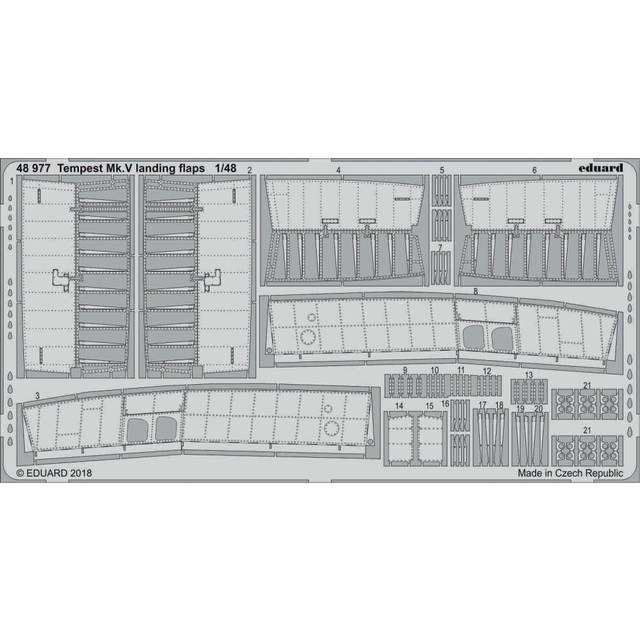 EDP48977 - Eduard Photoetch 1:48 - Tempest Mk.V Landing Flaps