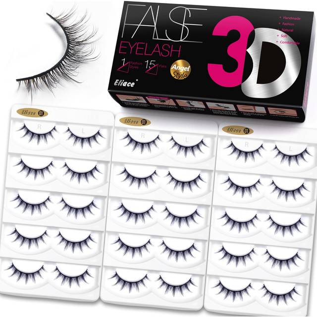 Manga Lashes Natural Look False Eyelashes Anime Lashes Mink Wispy Spiky Volume Eyelash Doll Manhua Lashes Asian Cosplay Natural Fake Eyelash Looking L