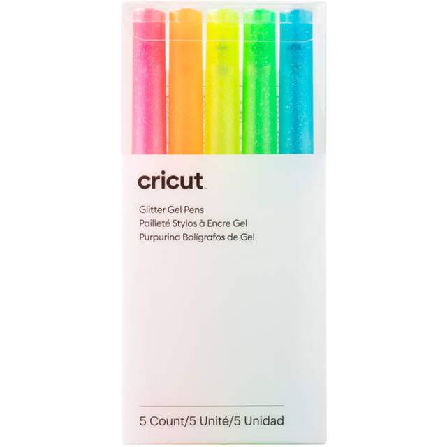 Cricut Glitter Gel Neon Pens, Pack of 5