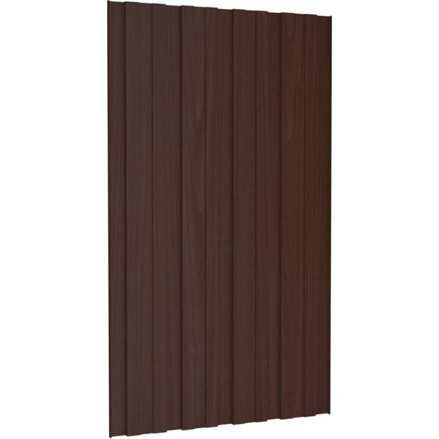 Amariana Privacy Fence - Brown (80cm H x 45cm W x 0.02cm D)