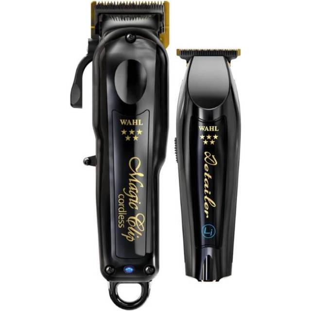 Wahl cordless barber combo black magic clip clipper & detailer trimmer