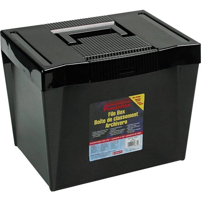 Pendaflex Economy File Box  Black  107/8 H x 131/2 W x 101/4 D (20861)