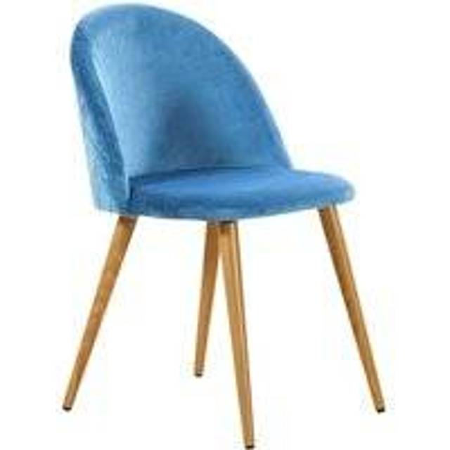 Elegant Luzia Velvet Dining Chair | Wowcher - Blue
