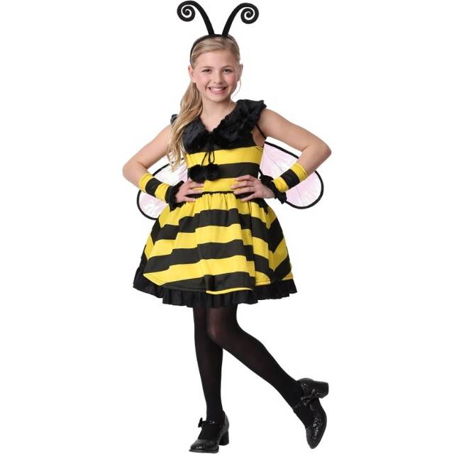 Deluxe Bumble Bee Girl's Costume - Black&#47;Yellow (XS)